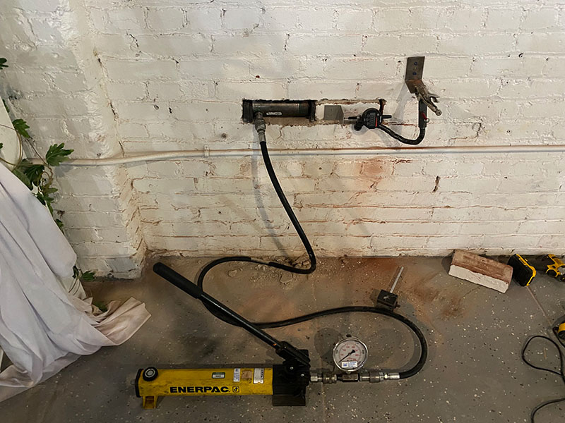 king structural investigation block wall shear test lower